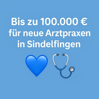 Sindelfingen erhöht zinsloses Darlehen für neue Ärztinnen und Ärzte